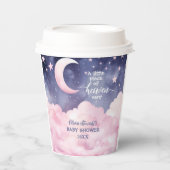 Pink ein kleines Stück Himmlische Kinderdusche Pappbecher (Vorderseite)