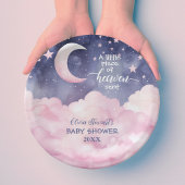 Pink ein kleines Stück Himmlische Kinderdusche Pappteller