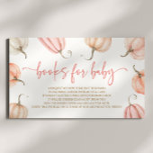 Pink ein wenig Pumpkin Baby Duschbücher für Baby Begleitkarte