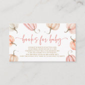 Pink ein wenig Pumpkin Baby Duschbücher für Baby Begleitkarte (Vorderseite)