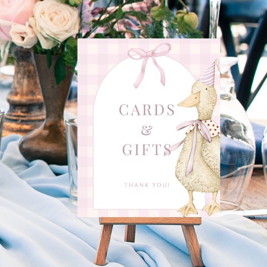 Pink Eine Alberne Gänskarte und Geschenke Schildkr Poster