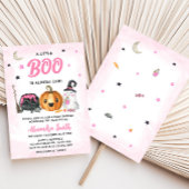 Pink eine kleine Boo Baby-Dusche Einladung