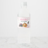 Pink eine kleine Boo Baby-Dusche Wasserflaschenetikett (Vorderseite)