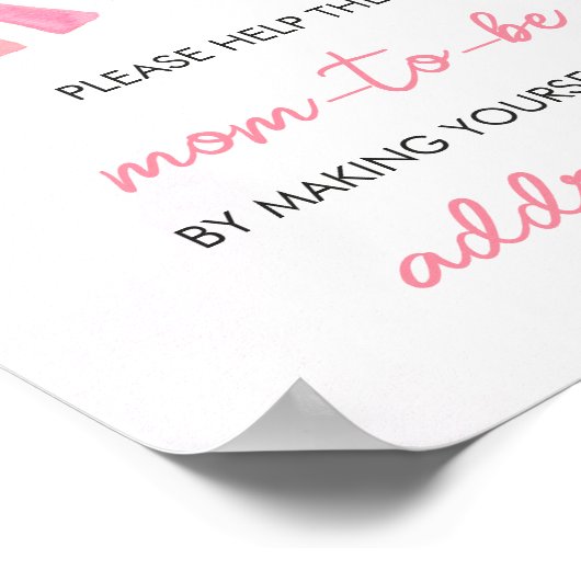 Pink - eine kleine Ray of Sunshine Envelope Statio Poster (Ecke)