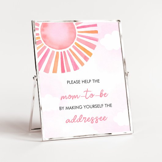 Pink - eine kleine Ray of Sunshine Envelope Statio Poster