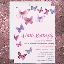 Pink eine kleine Schmetterlingsdusche