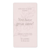 Pink | Einfache moderne floristische Schiffskennze (Vorne)