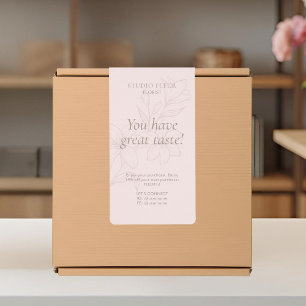 Pink   Einfache moderne floristische Schiffskennze