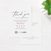 Pink einfaches Skript Business-Logo Vielen Dank ei (Schreibtisch)