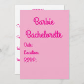 Pink Einladung (Vorne/Hinten)