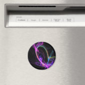 Pink Electric Fraktal Magnet (In Situ (Geschirrspüler))