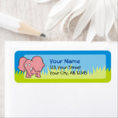 Pink-Elefant-Cartoon (Insitu)