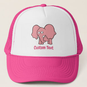 Pink-Elefant-Cartoon-Hut Truckerkappe