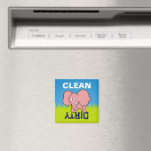 Pink-Elefant-Cartoon Magnet (In Situ (Geschirrspüler))