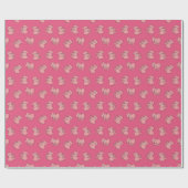 Pink Elefant Cartoon Packpapier (Flach)