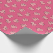 Pink Elefant Cartoon Packpapier (Ecke)