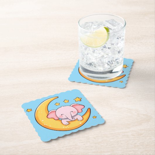 Pink-Elefant Untersetzer (Vor Ort)