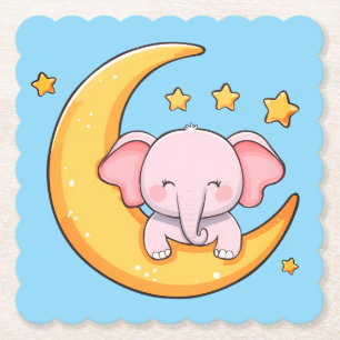Pink-Elefant Untersetzer