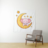 Pink-Elefant Wandteppich (Beispiel)