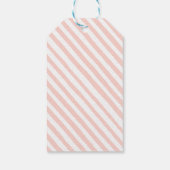 Pink Elefanten Mädchen Dusche danke Anhänger (Rückseite)