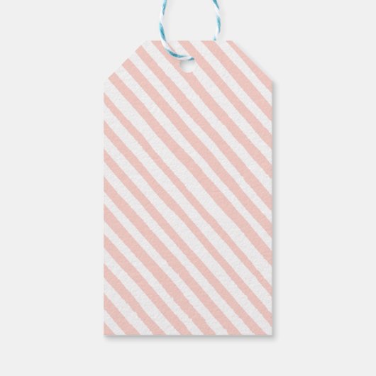 Pink Elefanten Mädchen Dusche danke Anhänger (Rückseite)