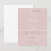 PInk Elegance Bat Mitzvah Einladungen (Vorne/Hinten)
