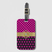 Pink Elegance Gepäckmarke Gepäckanhänger (Vorderseite Vertikal)
