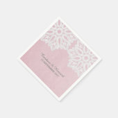 Pink Elegance Lace Paper Napkins Serviette (Ecke)