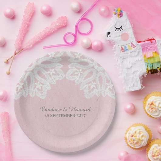 Pink Elegance Lace Paper Teller (Party)