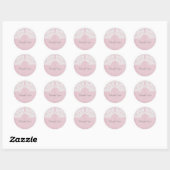 Pink Elegance Spitze Danke Stickers (Blatt)