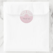 Pink Elegance Spitze Danke Stickers (Tasche)