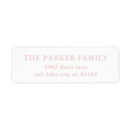 Pink Elegant Baby Birth Announcement Envelope