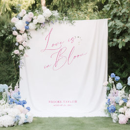 Pink Elegant Brautparty Backdrops Banner Wandteppich