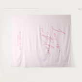 Pink Elegant Brautparty Backdrops Banner Wandteppich (Vorderseite (Horizontal))