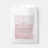 Pink Elegant Lace Fevor Bags Geschenktütchen (Vorderseite)