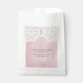 Pink Elegant Lace Fevor Bags Geschenktütchen
