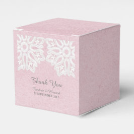 Pink Elegant Lace Fevor Boxen Geschenkschachtel