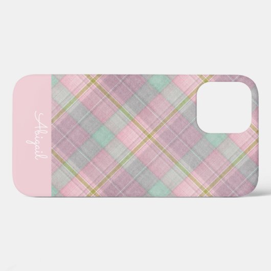 Pink Elegant Script Case-Mate iPhone Ca Hülle (Rückseite (Horizontal))