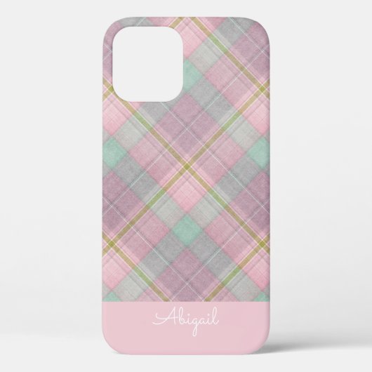 Pink Elegant Script Case-Mate iPhone Ca Hülle (Rückseite)