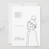 PINK Elegantes Foto Save the Date Einladung (Rückseite)