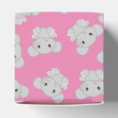 Pink Elephant Baby Dusche Geschenkschachtel (Oben)