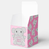 Pink Elephant Baby Dusche Geschenkschachtel (Geöffnet)