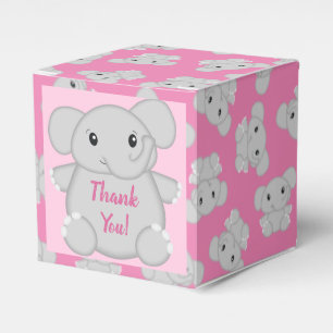 Pink Elephant Baby Dusche Geschenkschachtel