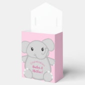 Pink Elephant Baby Dusche Geschenkschachtel (Geöffnet)
