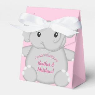 Pink Elephant Baby Dusche Geschenkschachtel