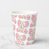 Pink Elephant Baby Dusche Pappbecher (Vorderseite)