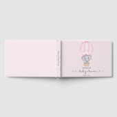 Pink Elephant Baby Girl Dusche Gästebuch (Voll)