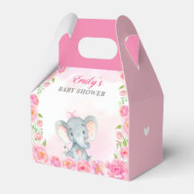 Pink Elephant Baby Girl Dusche Sprinkle Gast Gesch