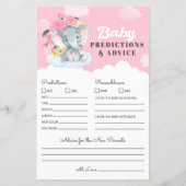 Pink Elephant Baby Predication and Advisor Game (Vorderseite)