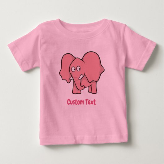 Pink Elephant Baby T - Shirt (Vorderseite)